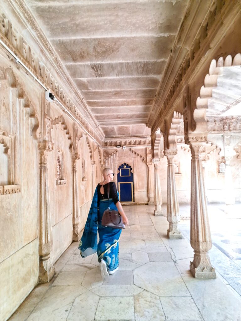 Venturing inside the city Palace.
